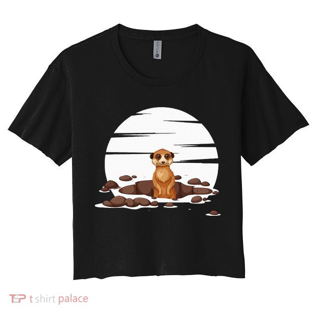 Retro Meerkat Crop Top