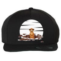 Retro Meerkat Wool Snapback Cap