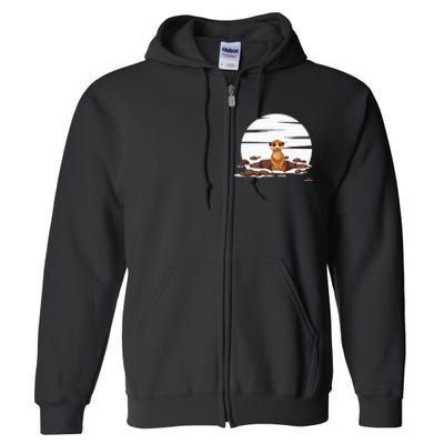 Retro Meerkat Full Zip Hoodie