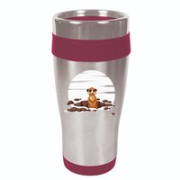 Retro Meerkat 16oz Travel Tumbler