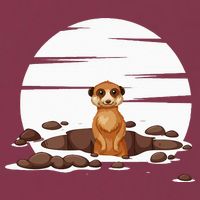 Retro Meerkat 16oz Travel Tumbler