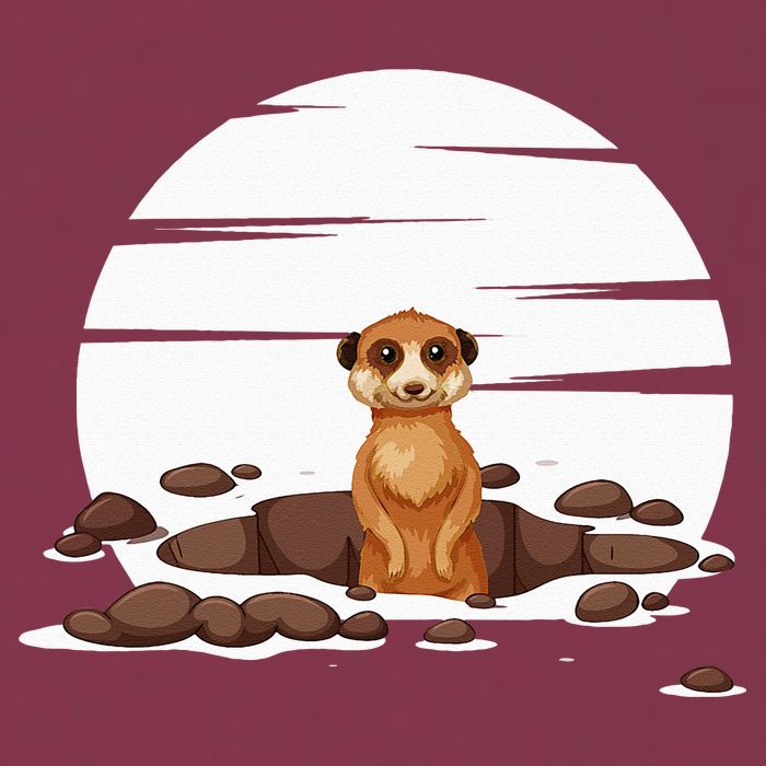 Retro Meerkat 16oz Travel Tumbler