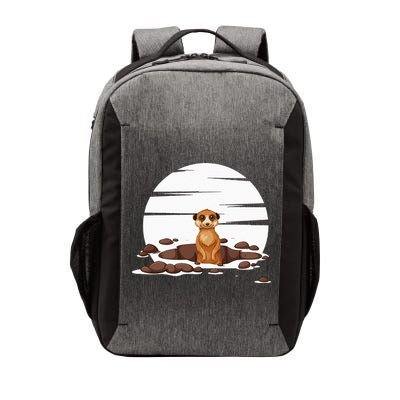 Retro Meerkat Vector Backpack
