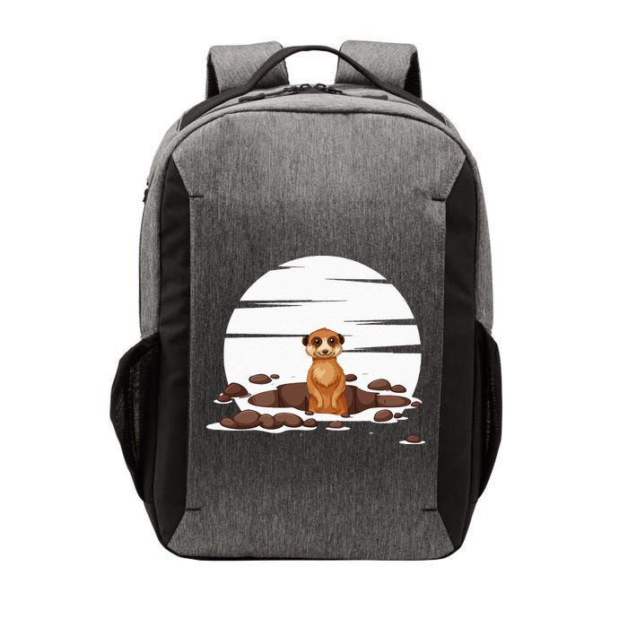 Retro Meerkat Vector Backpack