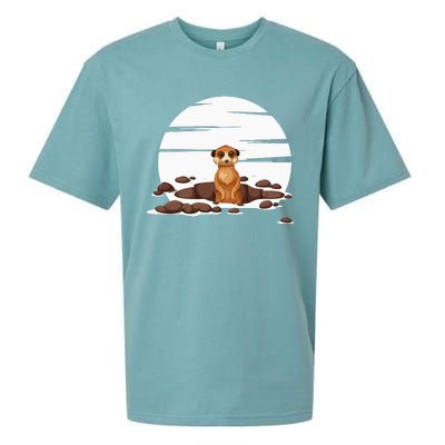 Retro Meerkat Sueded Cloud Jersey T-Shirt