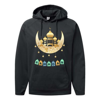 Ramadan Mubarak Ramadan Idea For Muslim Performance Fleece Hoodie