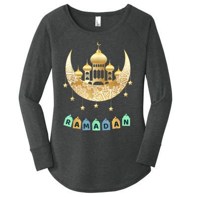 Ramadan Mubarak Ramadan Idea For Muslim Women's Perfect Tri Tunic Long Sleeve Shirt