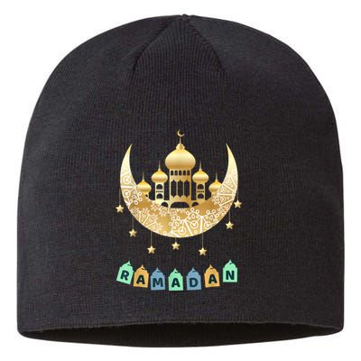 Ramadan Mubarak Ramadan Idea For Muslim Sustainable Beanie