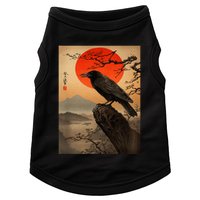 Red Moon Raven Graphic Black Crow Doggie Tank