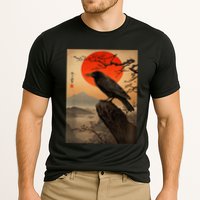 Red Moon Raven Graphic Black Crow Performance Shirt