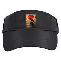 Red Moon Raven Graphic Black Crow Adult Drive Performance Visor