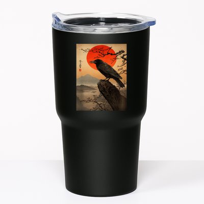 Red Moon Raven Graphic Black Crow Tumbler