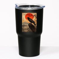 Red Moon Raven Graphic Black Crow Tumbler