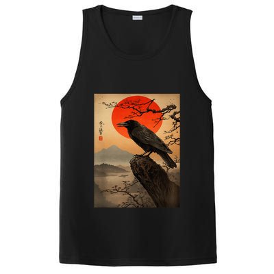 Red Moon Raven Graphic Black Crow PosiCharge Competitor Tank