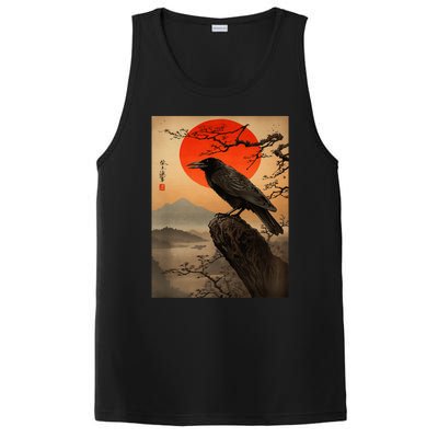 Red Moon Raven Graphic Black Crow PosiCharge Competitor Tank