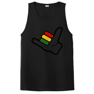 Reggae Music Surfer Rastafari Rasta Jamaica Gift PosiCharge Competitor Tank