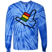 Reggae Music Surfer Rastafari Rasta Jamaica Gift Tie-Dye Long Sleeve Shirt