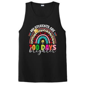 Rainbow My Students Are 100 Days Brighter Teacher Cute Gift PosiCharge Competitor Tank