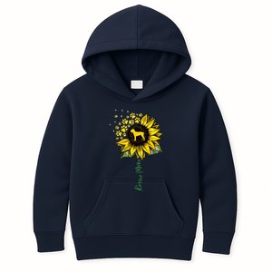 Rottie Mom Sunflower Rottweiler Gifts Dog Mom Mama Kids Hoodie