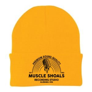 Retro Muscle Shoals Recording Studio Alabama USA Logo Knit Cap Winter Beanie