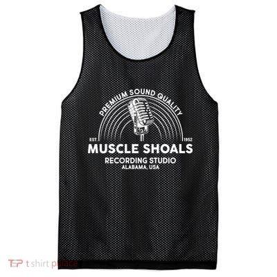 Retro Muscle Shoals Recording Studio Alabama USA Logo Mesh Reversible Basketball Jersey Tank