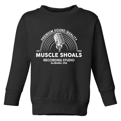 Retro Muscle Shoals Recording Studio Alabama USA Logo Toddler Sweatshirt