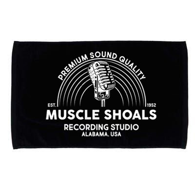 Retro Muscle Shoals Recording Studio Alabama USA Logo Microfiber Hand Towel