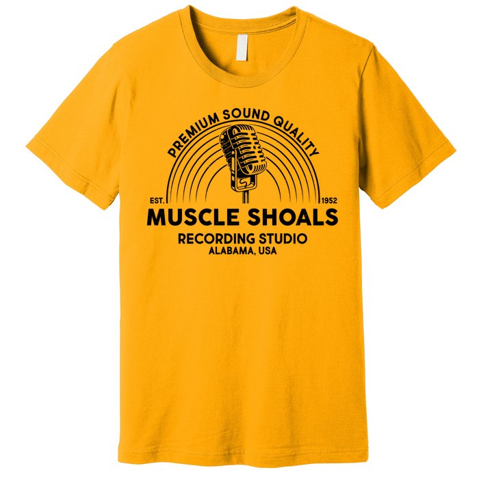 Retro Muscle Shoals Recording Studio Alabama USA Logo Premium T-Shirt