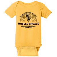 Retro Muscle Shoals Recording Studio Alabama USA Logo Baby Bodysuit