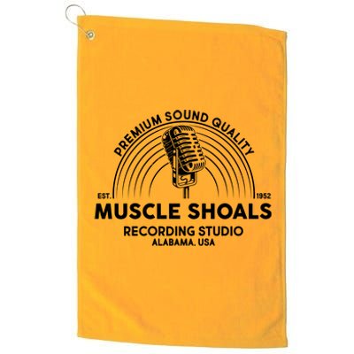 Retro Muscle Shoals Recording Studio Alabama USA Logo Platinum Collection Golf Towel