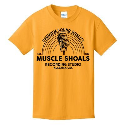 Retro Muscle Shoals Recording Studio Alabama USA Logo Kids T-Shirt