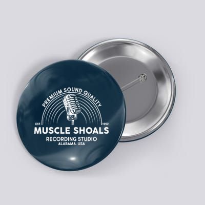 Retro Muscle Shoals Recording Studio Alabama USA Logo Button