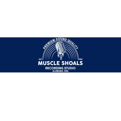 Retro Muscle Shoals Recording Studio Alabama USA Logo Bumper Sticker