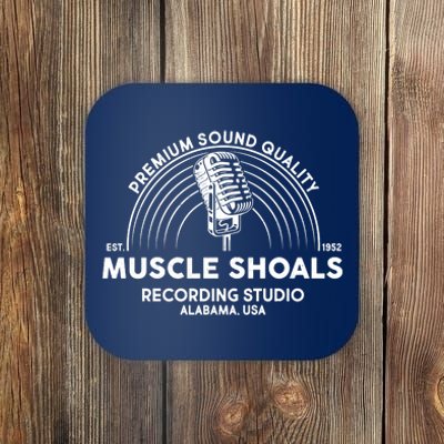 Retro Muscle Shoals Recording Studio Alabama USA Logo Coaster