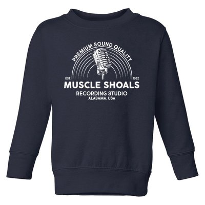 Retro Muscle Shoals Recording Studio Alabama USA Logo Toddler Sweatshirt