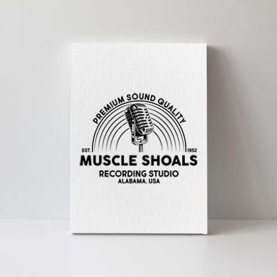 Retro Muscle Shoals Recording Studio Alabama USA Logo Canvas