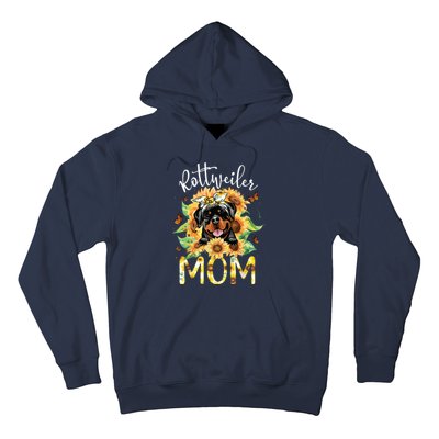 Rottweiler Mom Sunflowers Rottweiler Lovers Hoodie