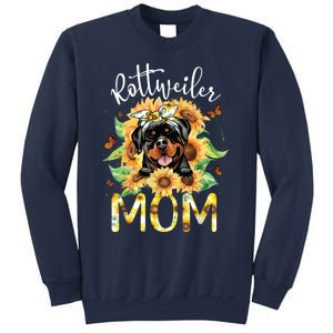 Rottweiler Mom Sunflowers Rottweiler Lovers Sweatshirt