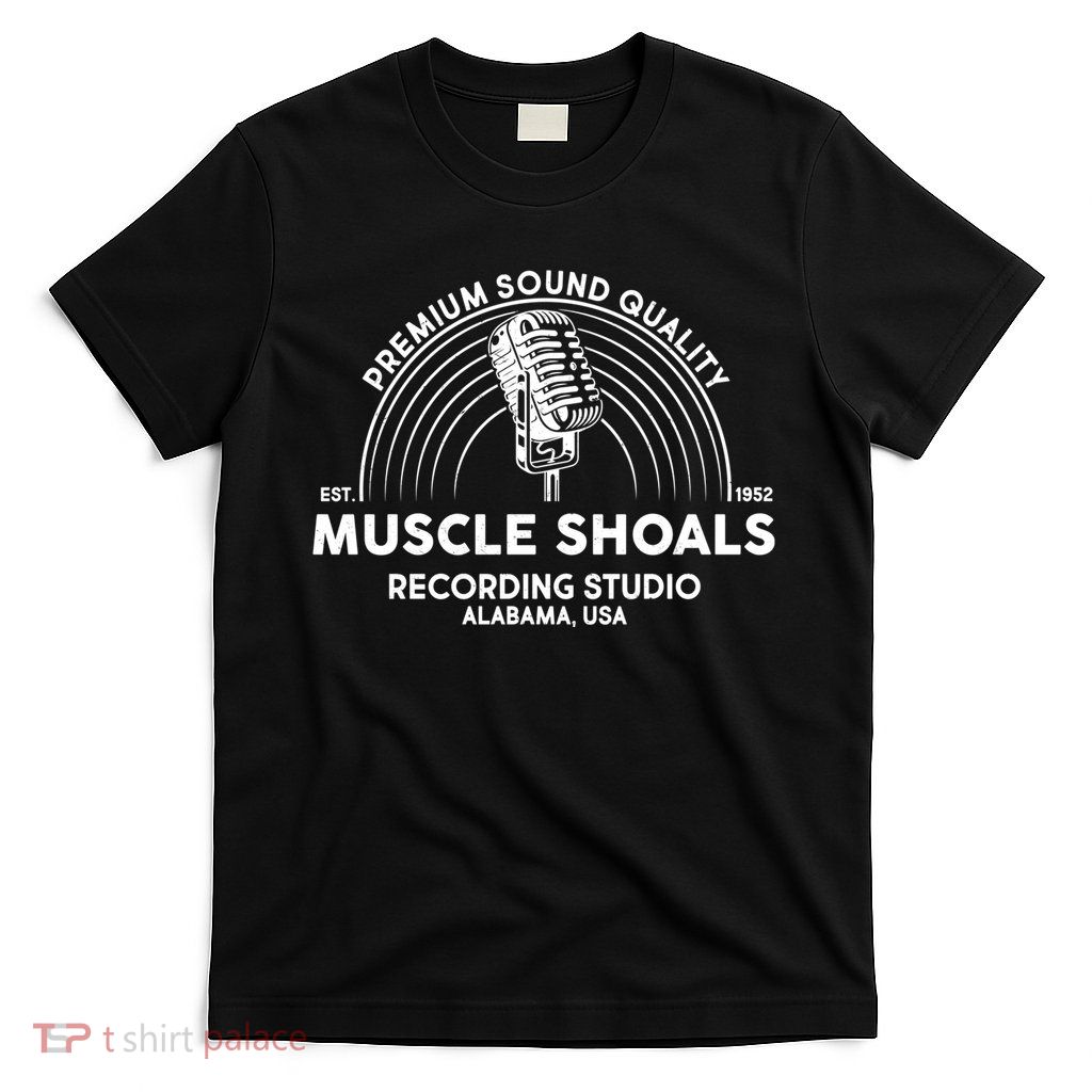 Retro Muscle Shoals Recording Studio Alabama Usa Logo T-Shirt