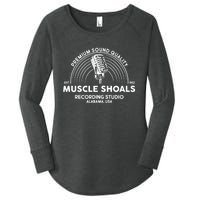 Retro Muscle Shoals Recording Studio Alabama Usa Logo Women's Perfect Tri Tunic Long Sleeve Shirt