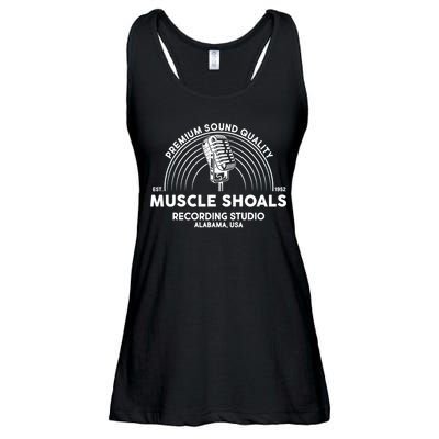Retro Muscle Shoals Recording Studio Alabama Usa Logo Ladies Essential Flowy Tank