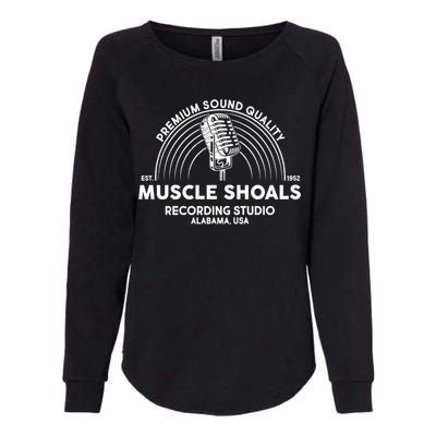 Retro Muscle Shoals Recording Studio Alabama Usa Logo Womens California Wash Sweatshirt