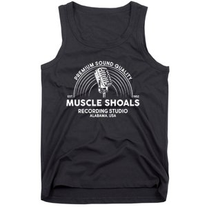 Retro Muscle Shoals Recording Studio Alabama Usa Logo Tank Top