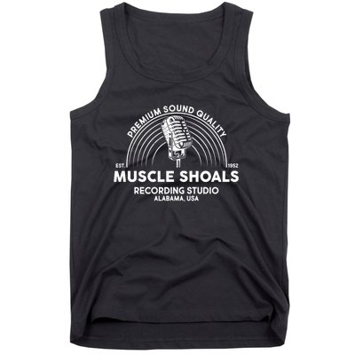 Retro Muscle Shoals Recording Studio Alabama Usa Logo Tank Top