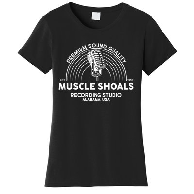 Retro Muscle Shoals Recording Studio Alabama Usa Logo Women's T-Shirt