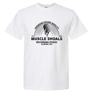 Retro Muscle Shoals Recording Studio Alabama Usa Logo Garment-Dyed Heavyweight T-Shirt