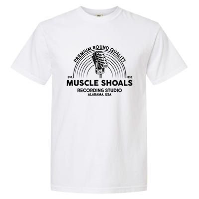 Retro Muscle Shoals Recording Studio Alabama Usa Logo Garment-Dyed Heavyweight T-Shirt