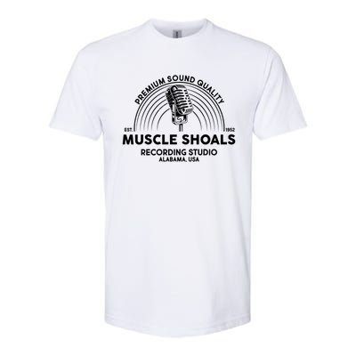 Retro Muscle Shoals Recording Studio Alabama Usa Logo Softstyle® CVC T-Shirt