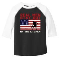 Real Men Stay Out Of The Kitchen Funny Pickleball Paddleball Toddler Fine Jersey T-Shirt