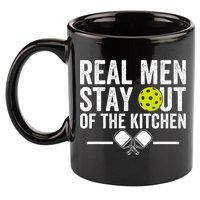 Real M.E.N Stay Out Of The Kitchen Pickleball 11oz C Handle Ceramic Mug